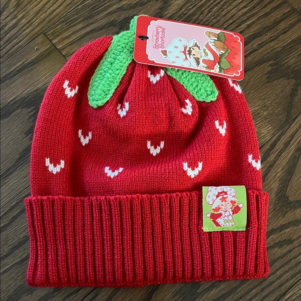 Red and Green Strawberry Beanie
